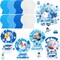 232 Pieces Winter DIY Picture Frames Craft Kit 32 Pieces Snow Photo Frames with 200 Stickers to Decorate for Xmas Winter Party Favor Classroom Home(Vivid Color,Fun Style)